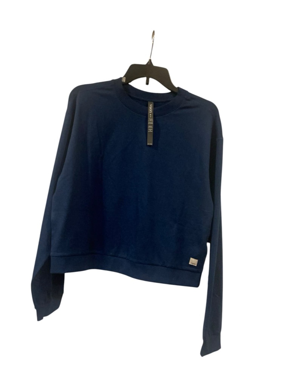 NWT Vuori halo modern crew BLUE COAST HEATHER Size S
